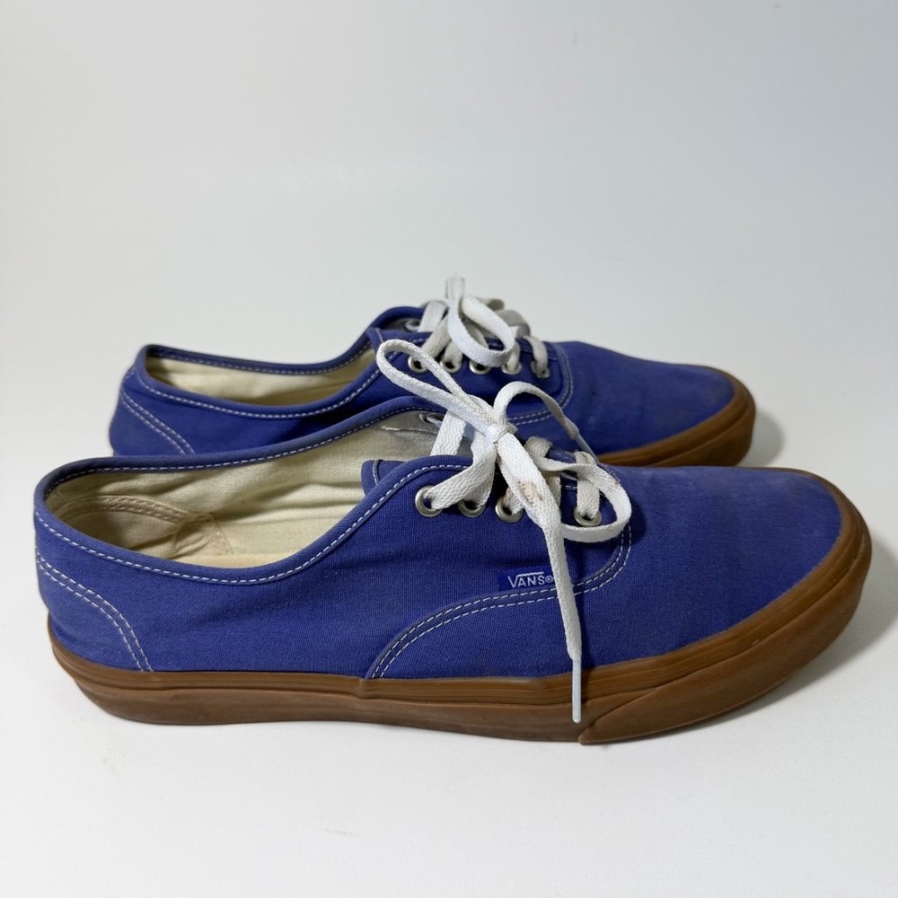 Vans Authentic Gum Spectrum Sneakers Blue Purple Mens Size 11.5